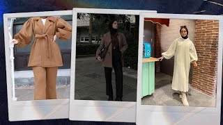 ملابس الخريف للمحجبات 2024/موضة شتاء Hijab styles 2024