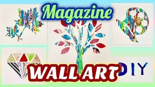 5 DIY MAGAZINE WALL DECOR IDEAS!!! | Easy Wall Art Tutorial