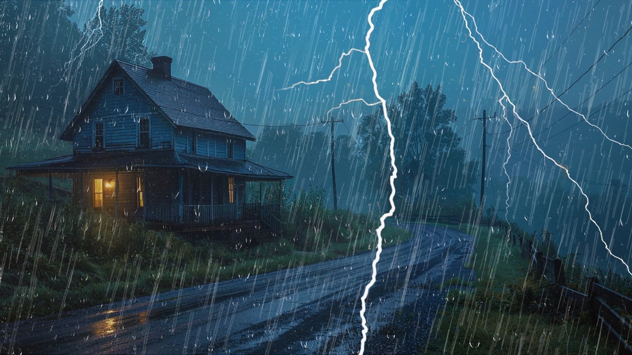 Duerme Profundamente en Minutos con Lluvia y Truenos – Sonido Poderoso ...