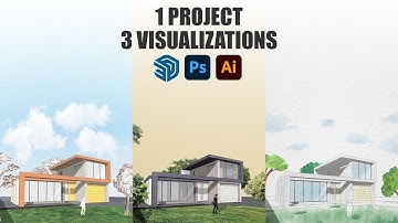 1 Architecture Project - 3 Different Visualization Styles
