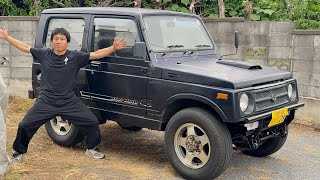 【スノーボーダーの愛車紹介】最近の車は余計な機能が付いているので何もない最高の車を選びました。スズキジムニーJA11 /いぐっちゃん。