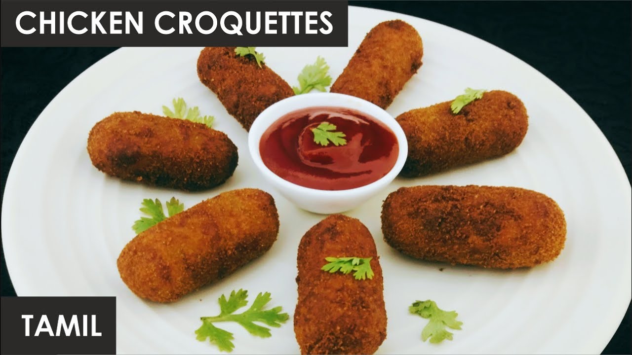 GOAN CHICKEN CROQUETTES TAMIL CRISPY CHICKEN APPETIZERS EASY
