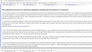 Update of Renewable Resource Database