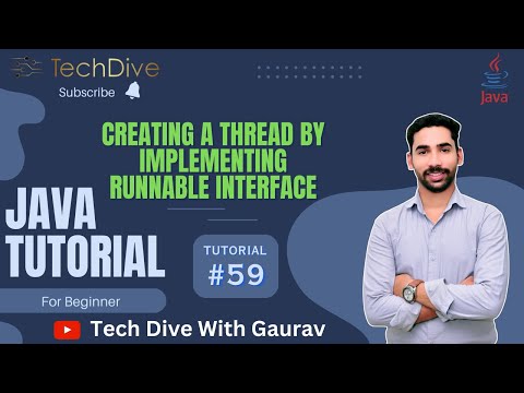 Creating a Thread By Implementing Runnable Interface | Miltithreading in java | Tutorial #59