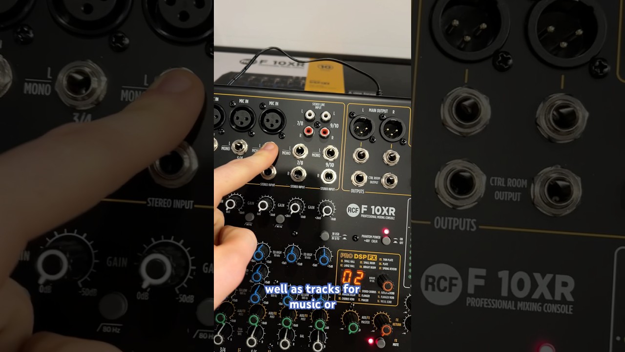 Take a quick tour around the RCF F 10XR mixing desk 👌 - YouTube