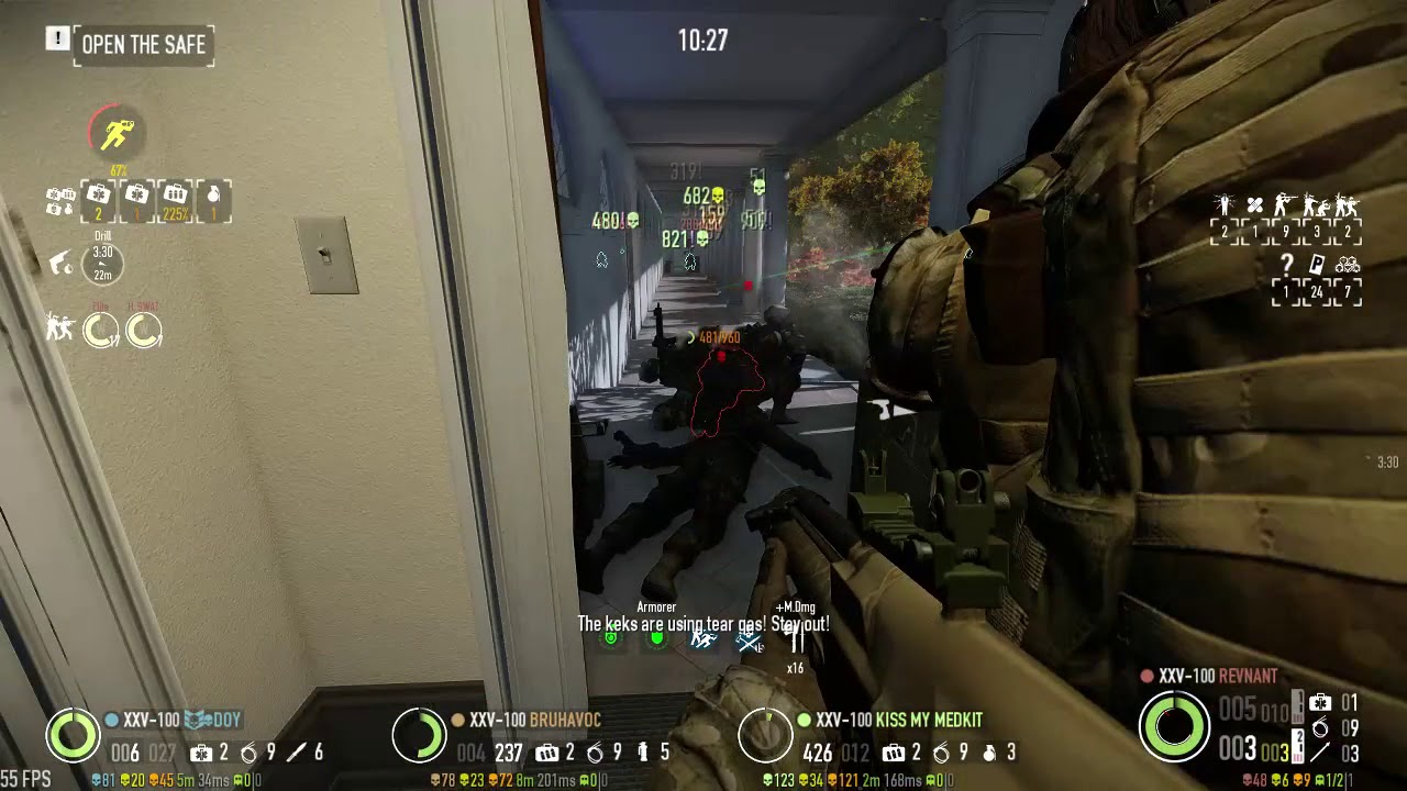 Payday 2 - White House DSwOD - 4P Loud (FAIL) - gassed to death