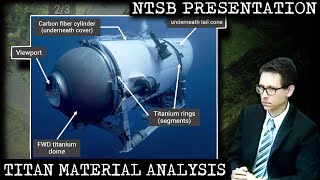 NTSB Senior Materials Engineer Testifies | U.S. Coast Guard Public Hearing (OceanGate)