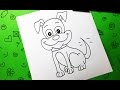 Cómo Dibujar Un Perro Paso a Paso (Fácil y Rápido) | How to Draw a Dog 1