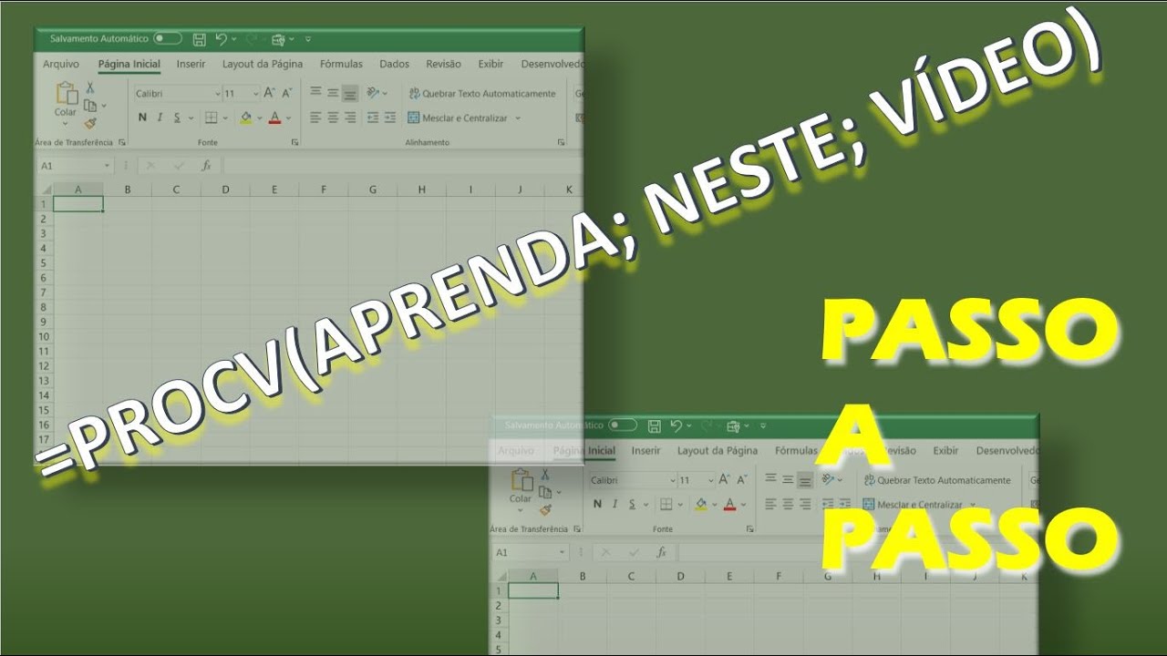 COMO USAR A FUNÇÃO PROCV DO EXCEL - PASSO A PASSO - YouTube