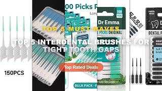 Top 5 Interdental Brushes For Tight Tooth Gaps: Top 5 Best Sellers - Dr.EMMA Soft Silicone Interdent screenshot 3