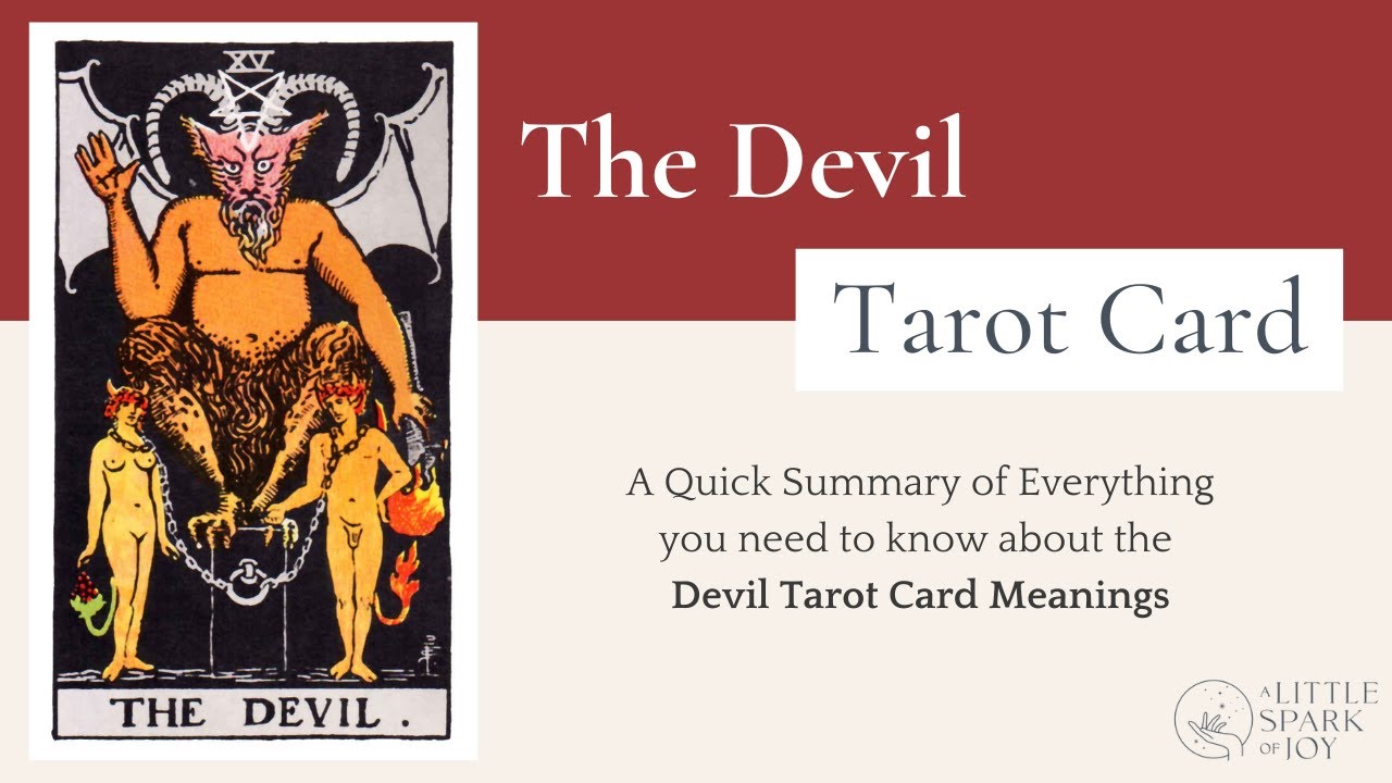 The Devil Tarot Card Meaning Upright & Reversed Explained - YouTube