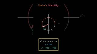 Euler's Identity Explained Visually | Most Beautiful Equation in Mathematics #shorts