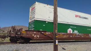 7-4-2022 Union Pacific double stack taking the Antelope Valley line south Sierra Highway