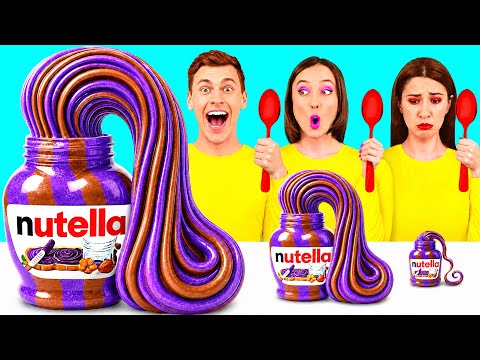 Big, Medium and Small Plate Challenge | Tasty Food Tricks by PaRaRa Challenge