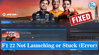 ✅ How To Fix F1 22 Launching The Game Failed, Black Screen, Not Starting, Stuck & Running