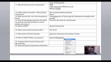 Unit 4 Study Guide Video
