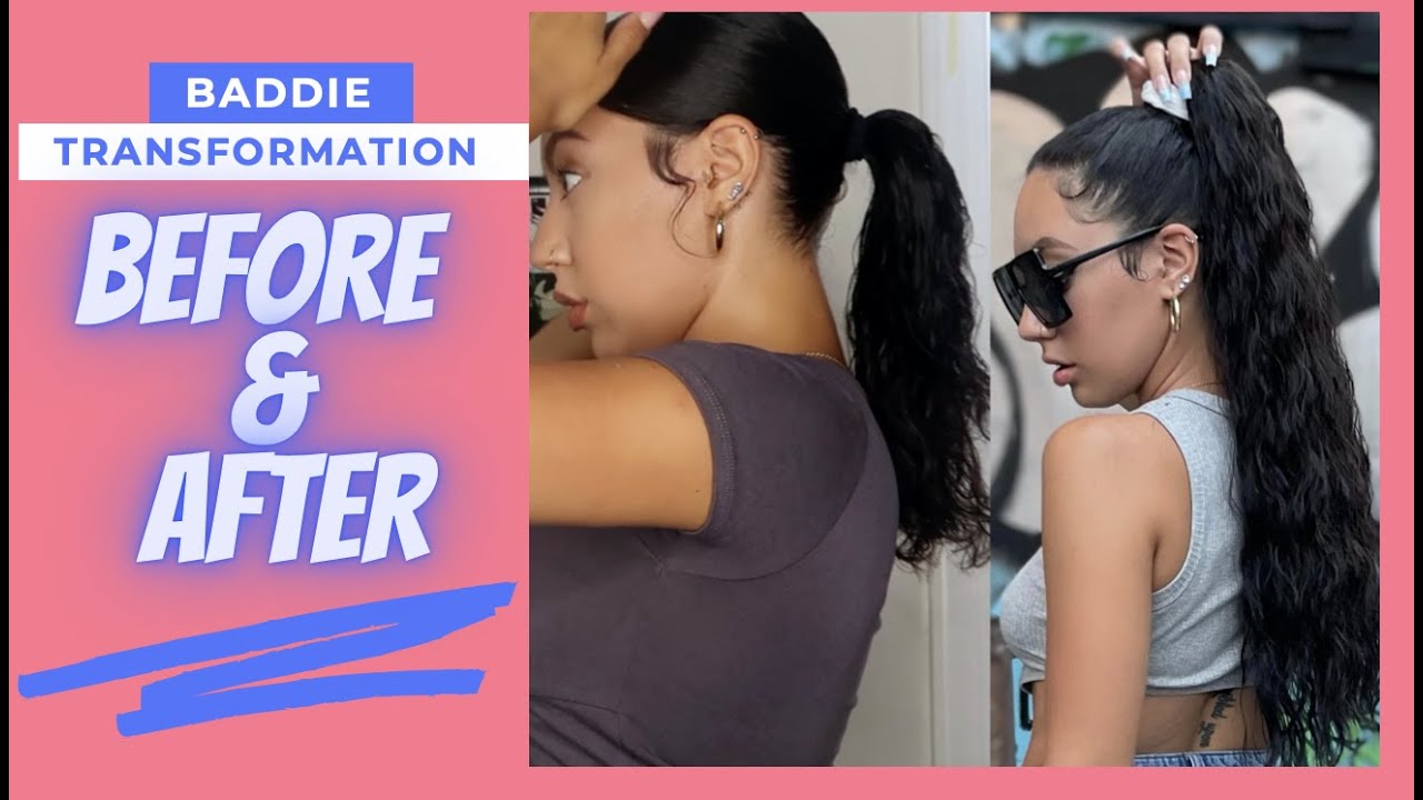 HOW TO ponytail / Insert Name Here Hair before and after