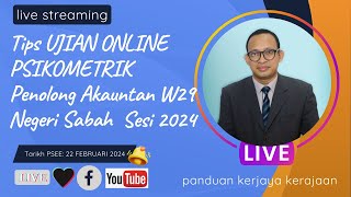 Tips Ujian Psikometrik Penolong Akauntan Gred W29 NEGERI SABAH di Jabatan Akauntan Negara Malaysia