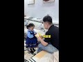 Dad teaches daughter to call him "Dad," but baby says something funny! #HumanBaby #CuteKid