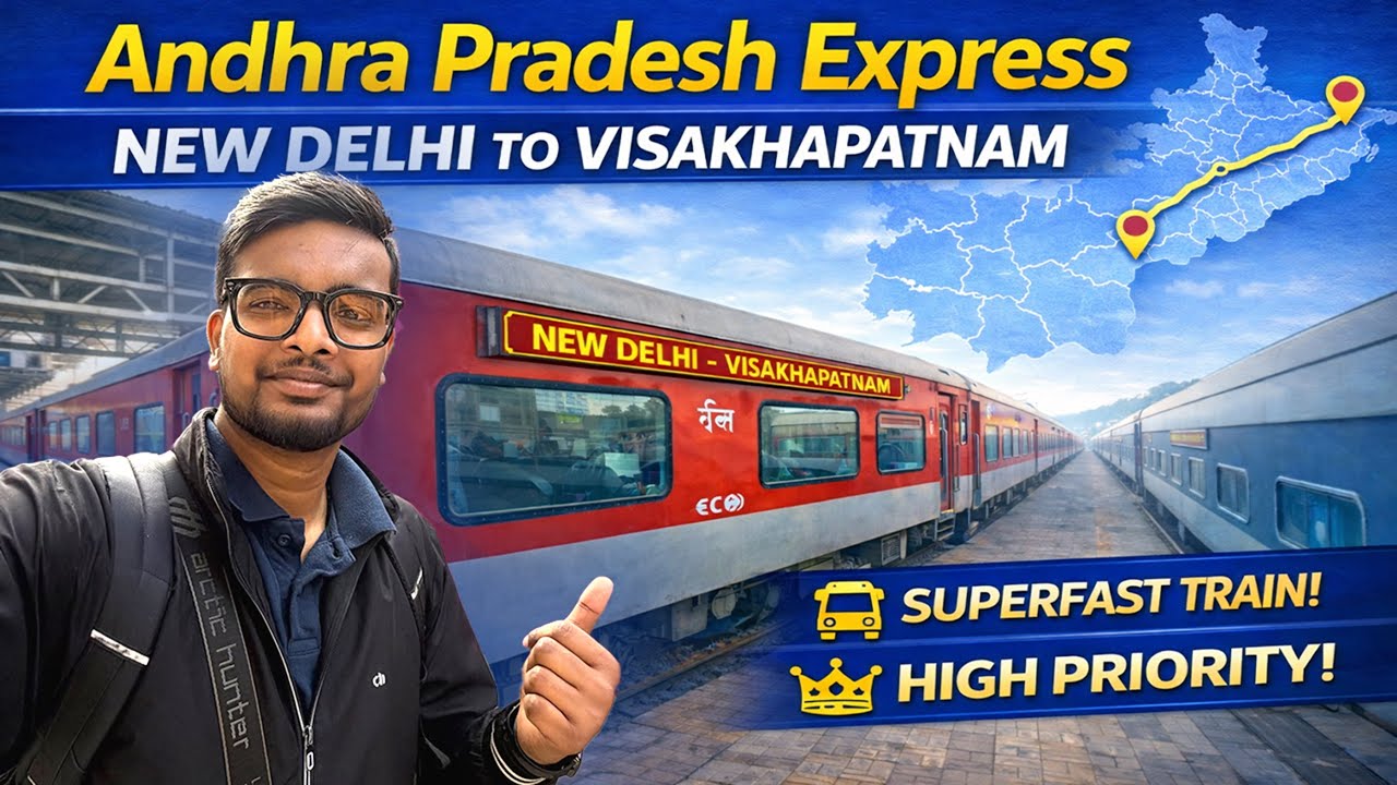 "गजब की Priority" 20806 Andhra Pradesh Express | New Delhi To Visakhapatnam | Train Journey |