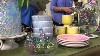 Set of 12 Mercury Glass Eggs with Hangers by Valerie on QVC