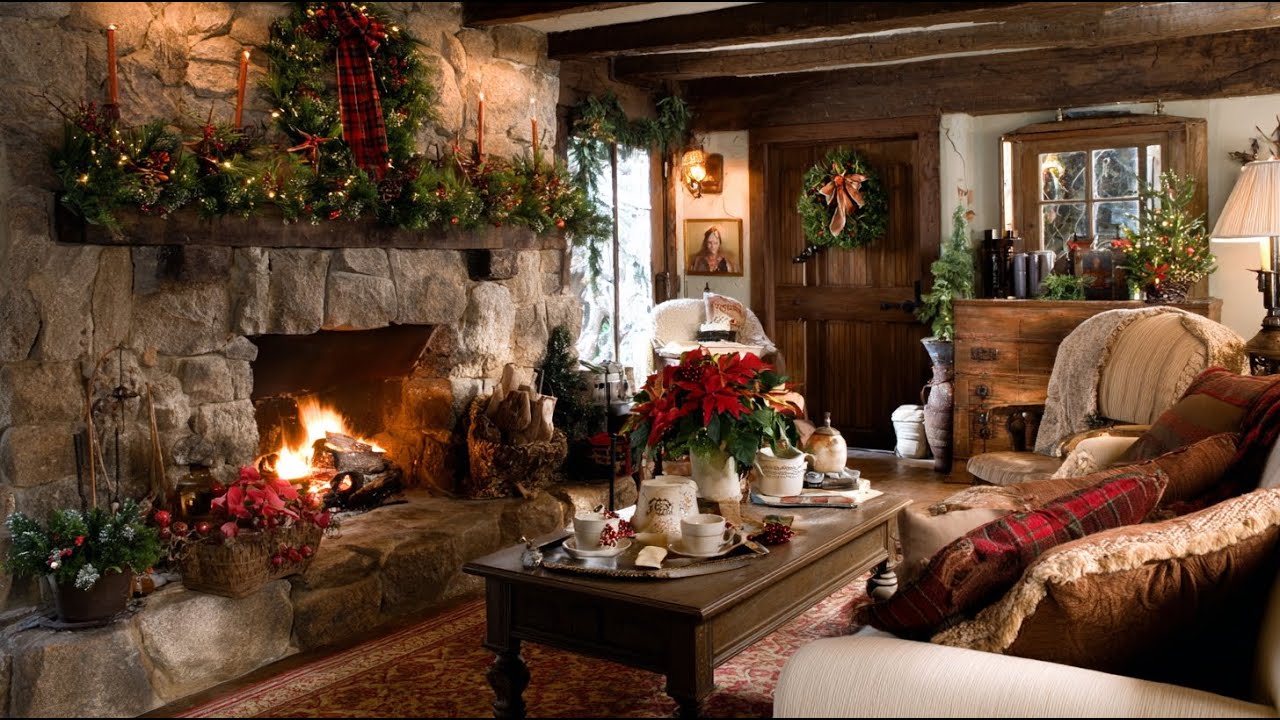 Рождественский декор в деревенском стиле 2025 | Уютные идеи для зимнего деревенского дома: тепло ...