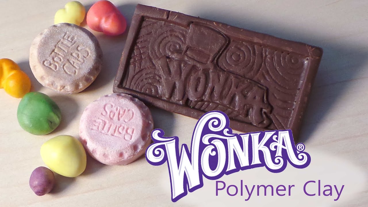 Wonka Bar, Bottle Caps & Nerds Polymer Clay Tutorial YouTube