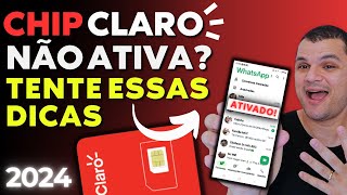 COMO CADASTRAR O CHIP DA CLARO QUE NÃO ATIVA, SMS DA CLARO NÃO CHEGA NO CELULAR - RESOLVA 2024 screenshot 4