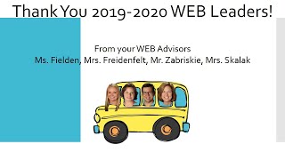 Thank You 2019-2020 WEB Leaders