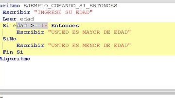 USO DEL COMANDO SI ENTONCES EN PSEINT