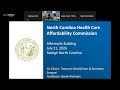 North Carolina Health Care Affordability Commission Meeting: July 21, 2026
