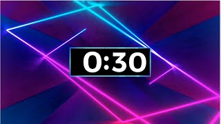 Satisfying Neon Laser 30 Second Timer