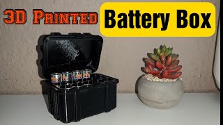 3D Printed Practical Portable Battery Box Profile