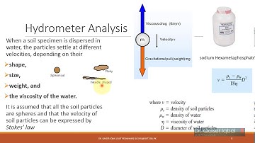 Hydrometer Analysis - Sedimentation Analysis of Soils