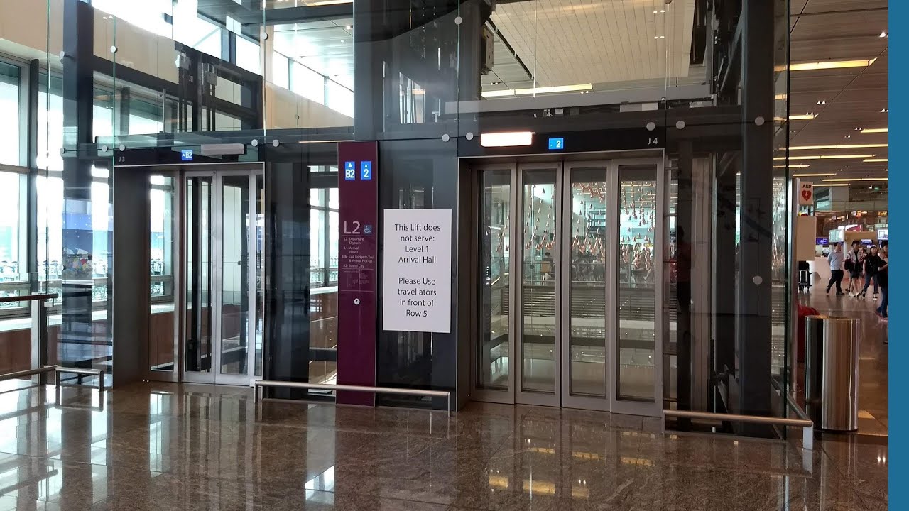 Schindler Lifts at Singapore Changi Airport Terminal 1