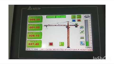SAFE LOAD INDICATOR FOR ALL CRANES WITH TOUCH DISPLAY