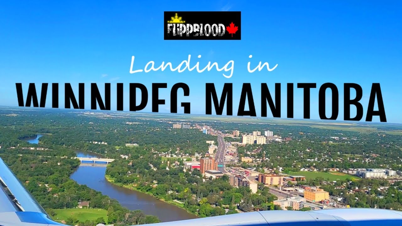 Landing in WINNIPEG MANITOBA // Plane Ride // Winnipeg Airport // 2022