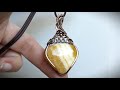 Cabochon Braided Pendant Wire Wrapped Tutorial