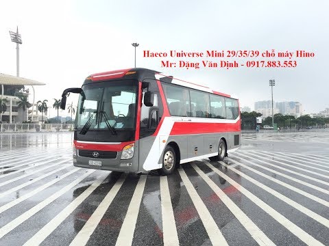Video Trải nghiệm xe Universe mini 29/35/39 chỗ máy Hino - youtube
