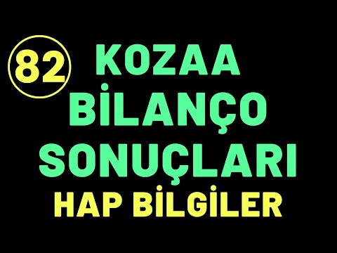 KOZA MADENCİLİK BİLANÇO #KOZAA hisse #kozaa analiz #borsa #hisse #mıatk #gubrf #sasa #kontr #yorum