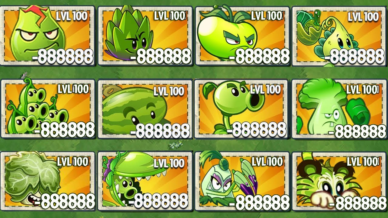 PvZ 2 Tournament All Best Green Plants Battlez Who 's Strongest