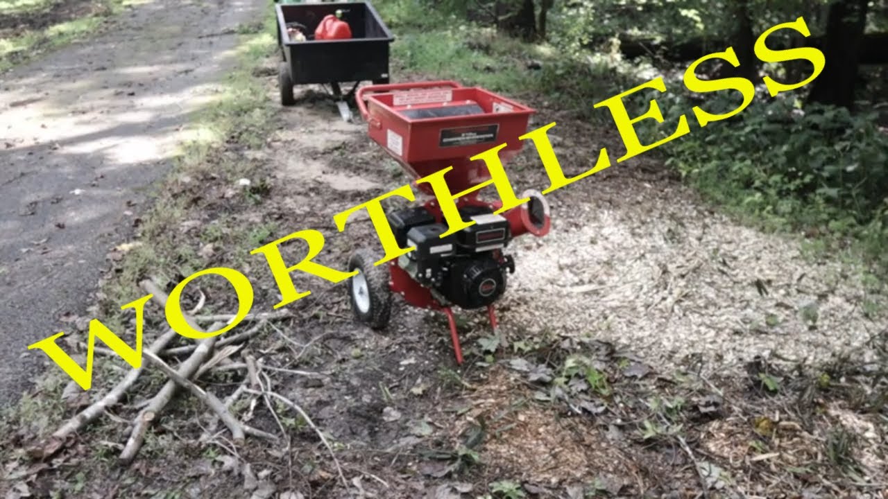 16 Harbor Freight Wood Chipper Review. It's The Worst. YouTube