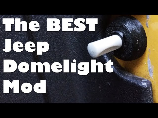 The BEST Jeep TJ Wrangler Dome Light Modification for No Doors - YouTube