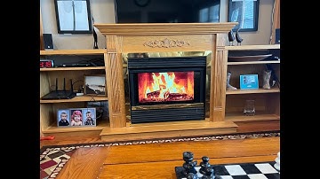 Video fireplace using a TV monitor