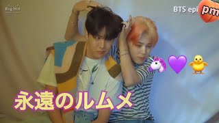 【防弾少年団/BTS】やっぱりルムメなホプミンモーメント🦄🐥【日本語字幕】