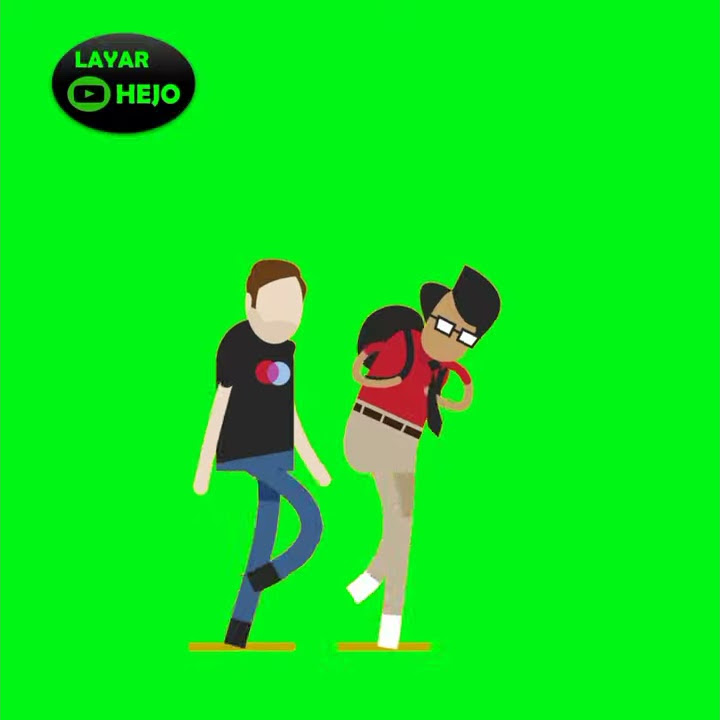 Green Screen walking - berjalan 0437