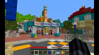 Disneyland California Mickey And Minnie's Runaway Railway Minecraft!