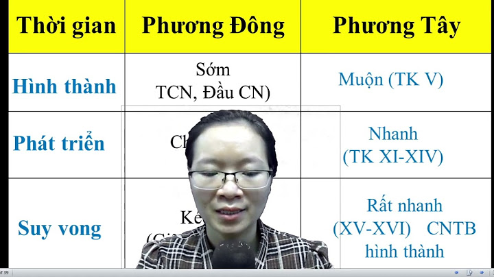 So sánh phong kiến phương đông và tây âu