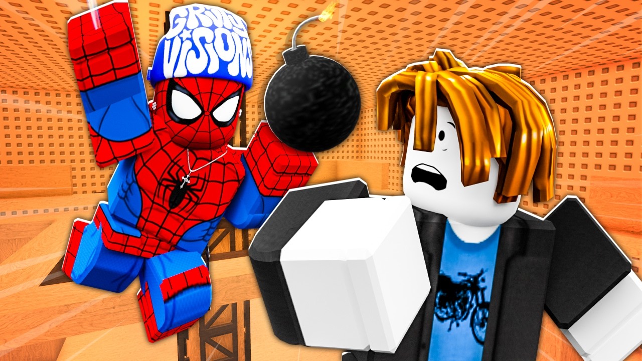 Trolling Players As SPIDER MAN in Roblox Timebomb Duels...