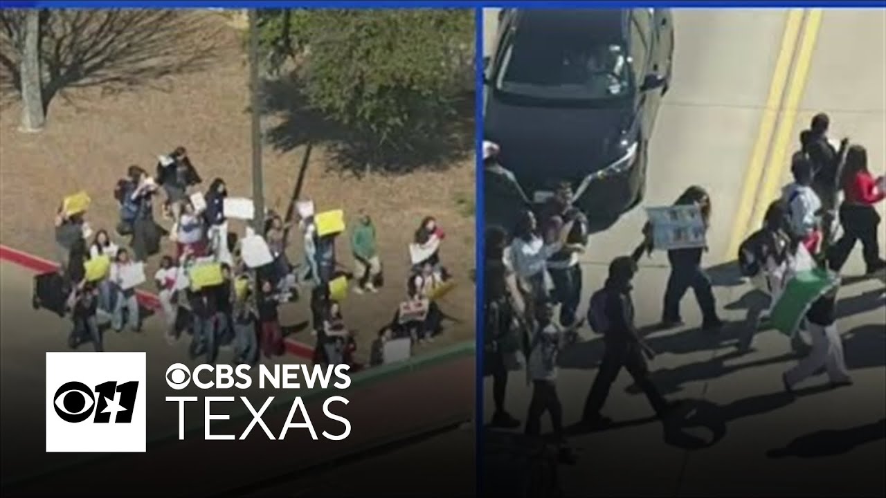 Mansfield, Timberview high school students stage walkouts in protest of ICE